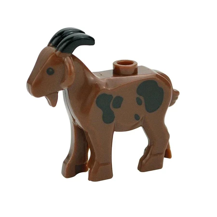 City Animal Building Block Figures Eagle Owl Goat Crocodile Dog Lion Cheetah Parrot DIY Farm Street View Accessories Bricks Gift