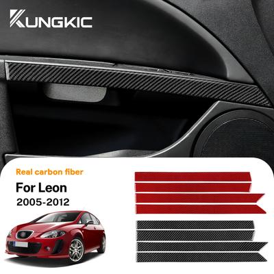 Vnitřní samolepka ve stylu karbonových vláken pro Seat Leon 2005 2006 2007 2008 2009 2010 2011 2012 LHD RHD Vnitřní panel