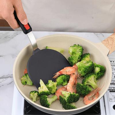 Kochspatel, Ergonomie, Haushaltsbedarf, rutschfest, Teppanyaki-Kochspatel, leicht zu reinigen, Braten, eingebauter Federstahl