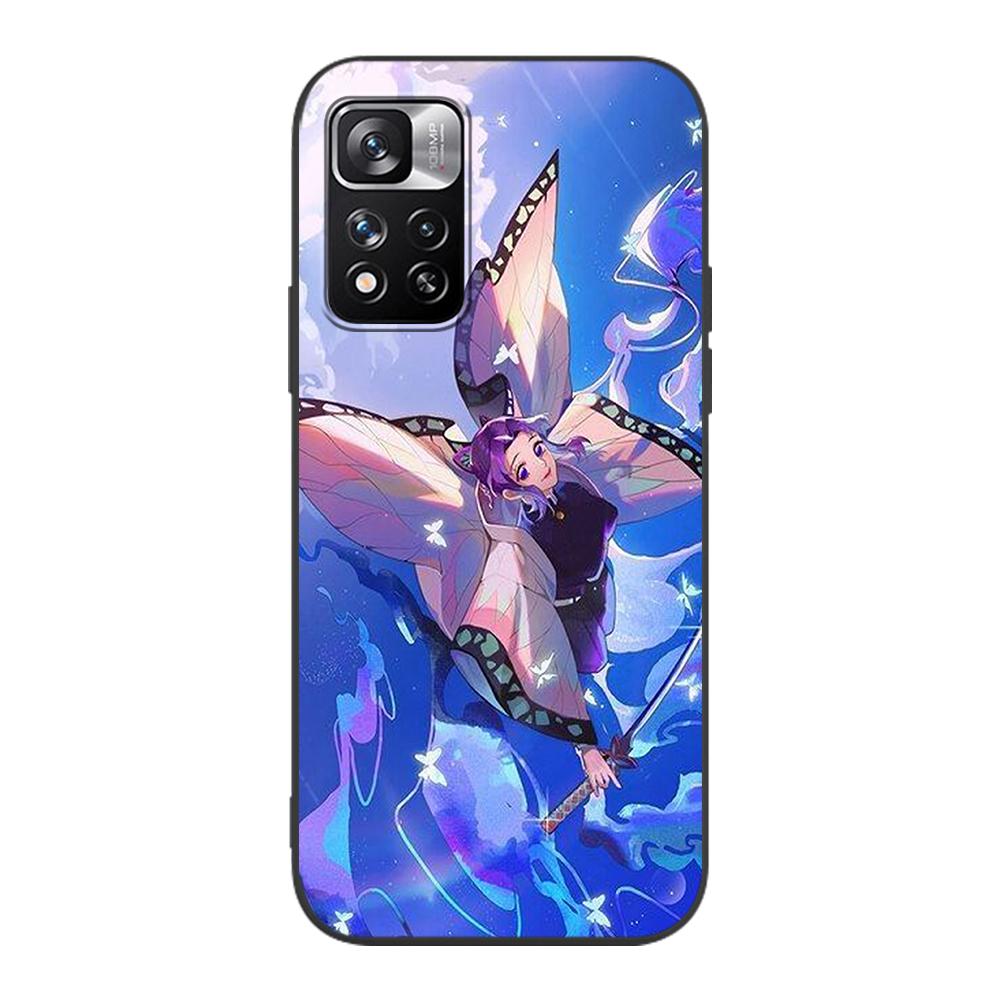 

Чехол Kimetsu No Yaiba от Demon Slayer для Xiaomi Redmi Note 10 9S 11 9 8 11E Pro K40, силиконовый черный чехол для телефона 9C 9A 8T 7 7A 10C 9i Redmi K40