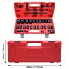 1/2 Inch Drive Socket Set,28 Piece Impact Socket Set,CR-V,Includes Universal Joints and Impact Extension Bars,T-head Breaker Bar