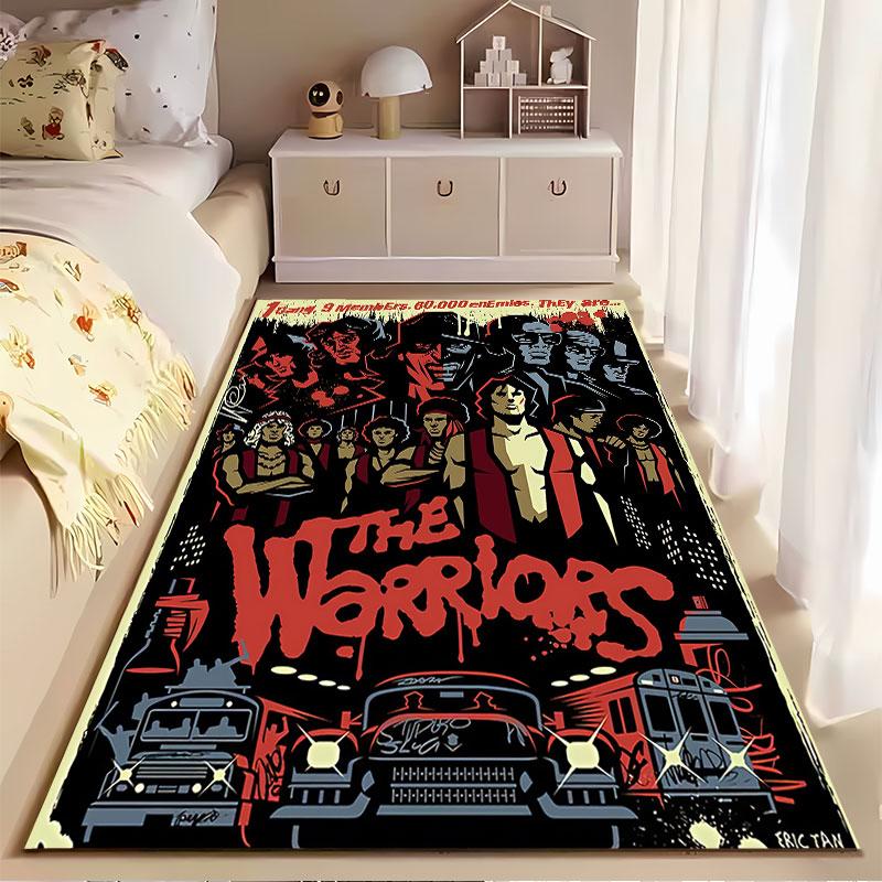"The Warriors Movie Poster" suitable as a non-slip mat for the living room or bedroom sofa