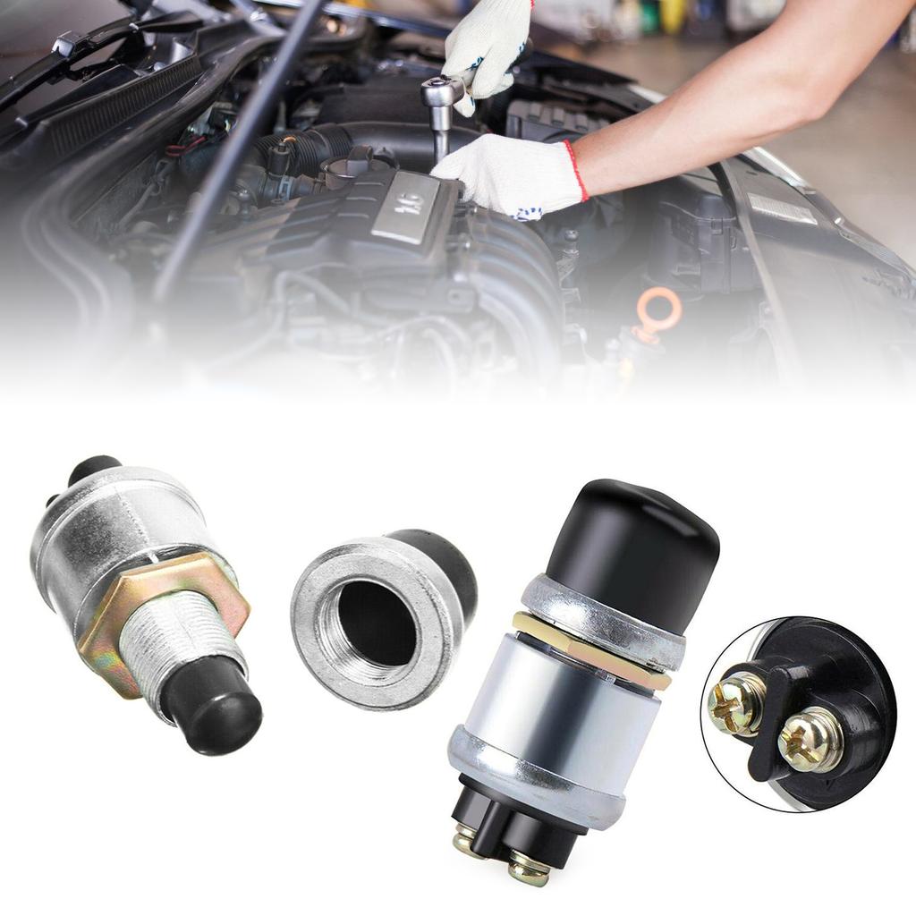 Ignition Starter Switch 60A DC12V 24V Truck Engine Start Boat Push Waterproof Horn Car Button Switch Replacement