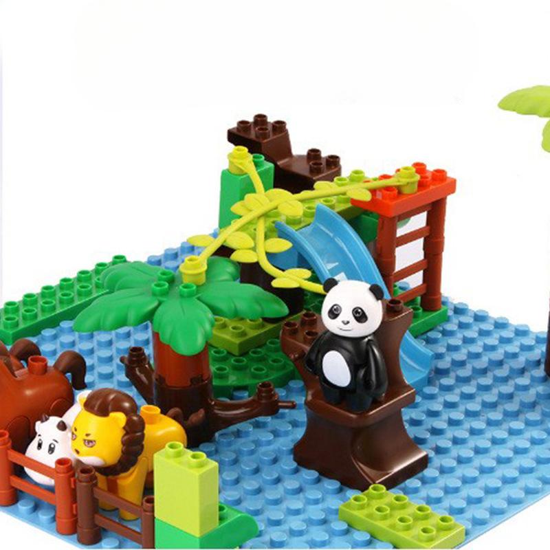 Große Partikel Baustein Grundplatte 24*24 Partikel Rechtwinklig Grundplatte Kindergarten Baustein Wand