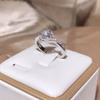Shiny Intertwined Lab Moissanite Engagement Rings For Women  Sterling Silver Wedding Promise Rings Anniversary Gift