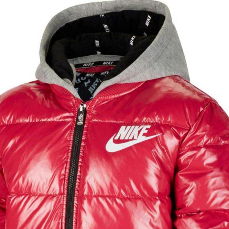 Nike Hooded Warm Down Jacket Kids Outerwear Lamp-Grass-Pink HA5144-640