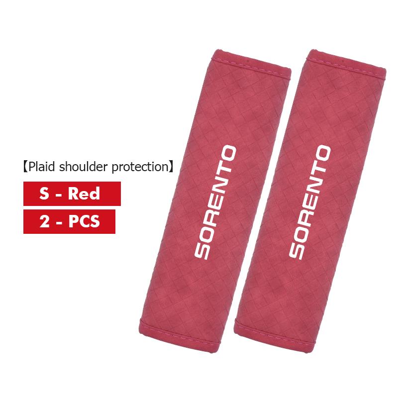 Leather Car Seat Belt Shoulder Pad Shoulder Strap Protection Pad For KIA Ceed Rio K5 K2 Optima Soul Picanto Stonic Venga Rnqt40