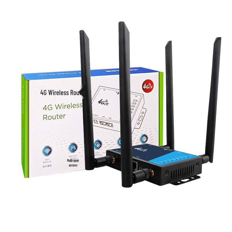 Metal Shell 4G SIM Card Wireless Router with Detachable Antenna - LT220