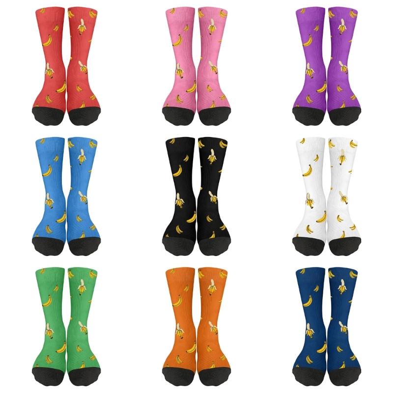 Quick Dry Sports Socks Antislip Design Medium Crew Socks For Gym Running Hiking And Daily Wear In 9 Trendy Color