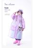Children's Cartoon Raincoat with Backpack Slot - Large, Full-Body for Primary Students