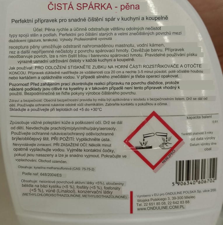 Feda Expert 06 L Grout Cleaning and Washing Foam