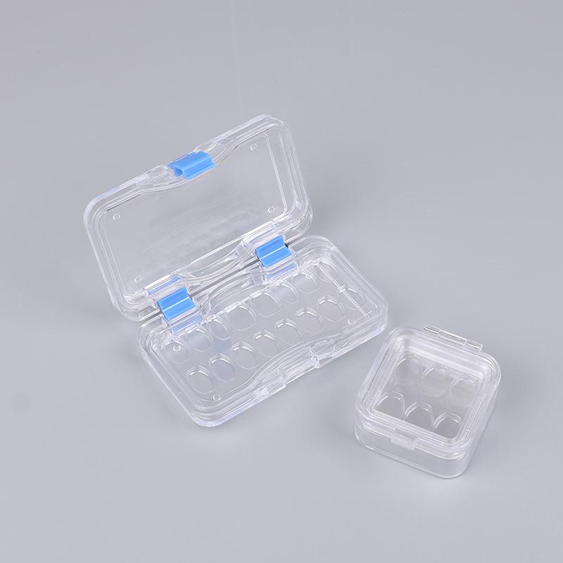 6/16Grids Dental Tooth Storage Box With Film Membrane Denture Molar Braces Box