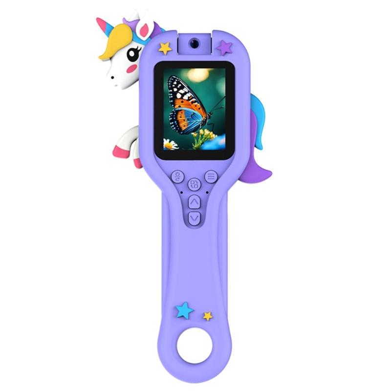 Handheld Kids Microscope Toy 500X 2 Display LED Light Educational Gift For Boys Girls Age 3 13