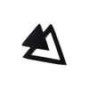 Vnox Cool Punk Triangle Stud Earrings for Men Jewelry, Anti Allergy Stainless Steel Geometric Ear Clip Accessory,1 Piece/ Pair