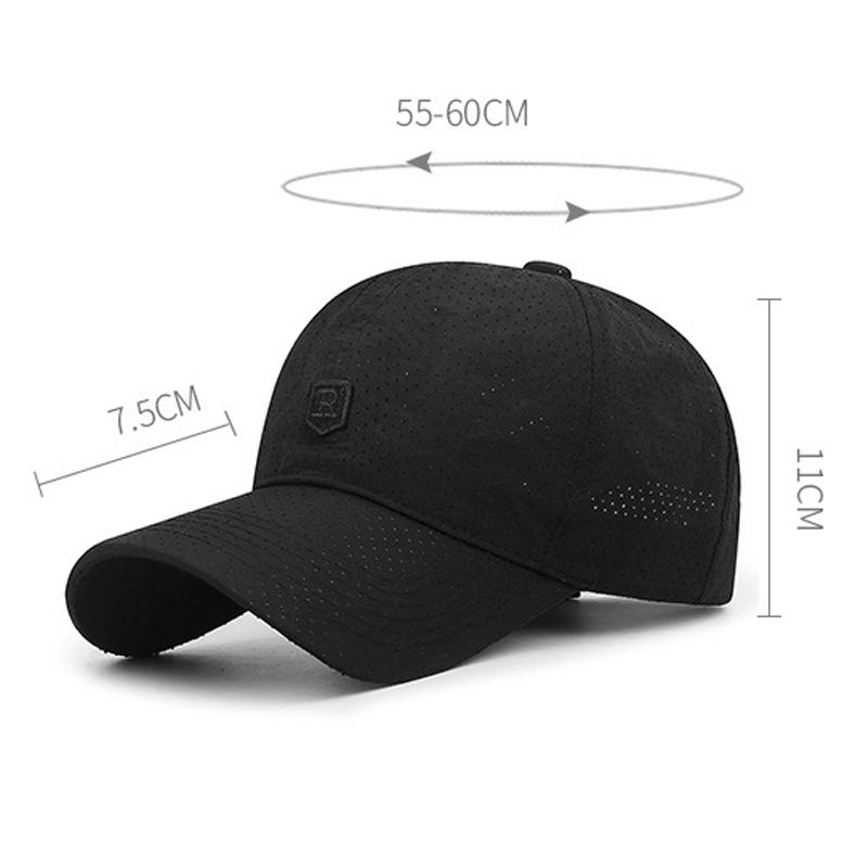 Summer Embroidered Letter Quick-Drying Hat Men Outdoor Breathable Sunshade Sunscreen Hat Sun Visor Hats Fishing Hat Peak Cap