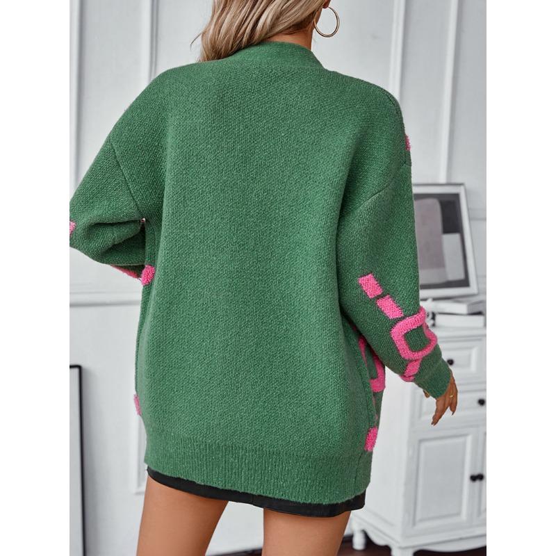 Женский вязаный кардиган осенне-зимний — фото 8