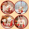 Cute Sheep Mascot Doll Chinese Style Stuffed Lamb Doll Zodiac Sheep Doll  Chinese New Year Gift