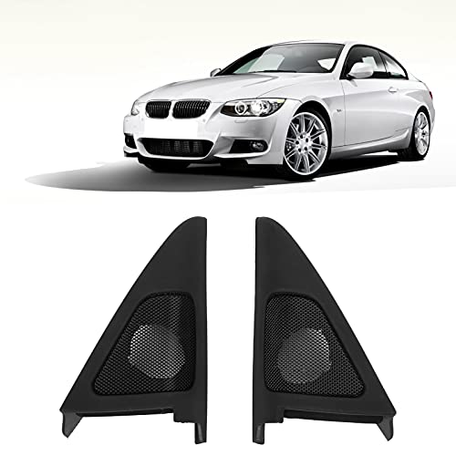 Front Door Speaker Covers, Accurate 2PCS/Set Interior Left and Right 51337184197 Black Wear Resistant for Cars