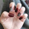 With Glue Fake Nails Gradients Nail Tips Waterproof French False Nails  for Women and Girls