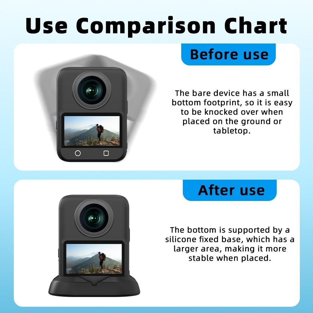 Silikonhalterung Ständer Robuster Stützhalter Desktop-Basis für DJI Osmo 360 Actionkamera Zubehör