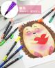 Ohuhu Art Marker 60 Brush Watercolor Brush Extra Fine Perfect for Picture Coloring and Storage Case Included Pens, Colors, Tip, Pen, Water-Based,