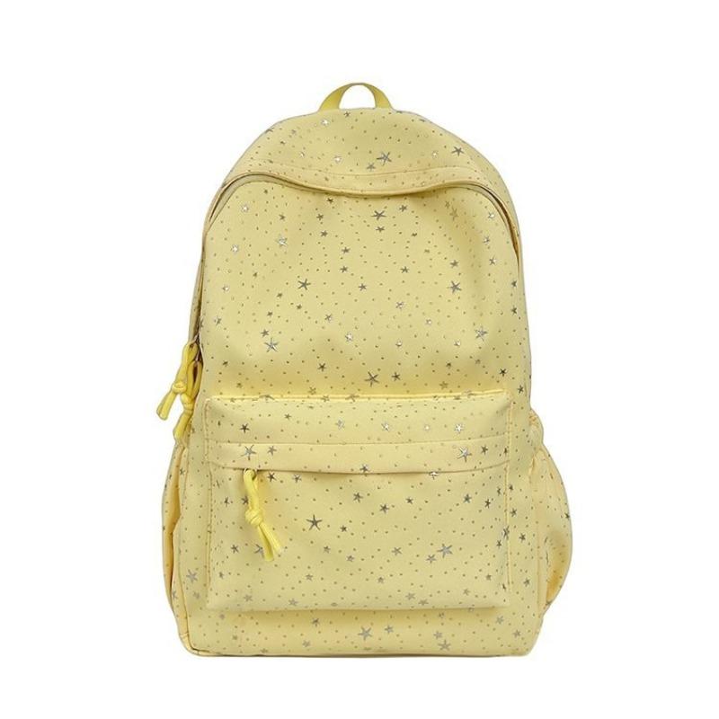 Niche Star Printed Backpack Female Student Face Value Campus Backpack Junior High School Student High School Student Schoolbag