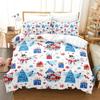 3PCS Single-sided Merry Christmas Printed Comforter Bedding Sets Comfortable Bedspreads Comforter Duvet Bedding Birthday Gift