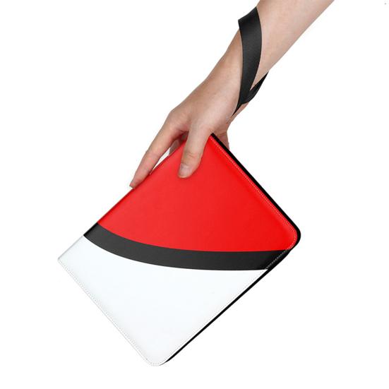 Card Binder with 50 Removable Sleeves Large Capacity Zipper Closure Lightweight Portable Card Collection Binder Game Card Holder