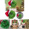 Neuer Grinch Grün Monster Plüschtier Weihnachts-Kranz Verziert Festliche Feiertagsdekoration