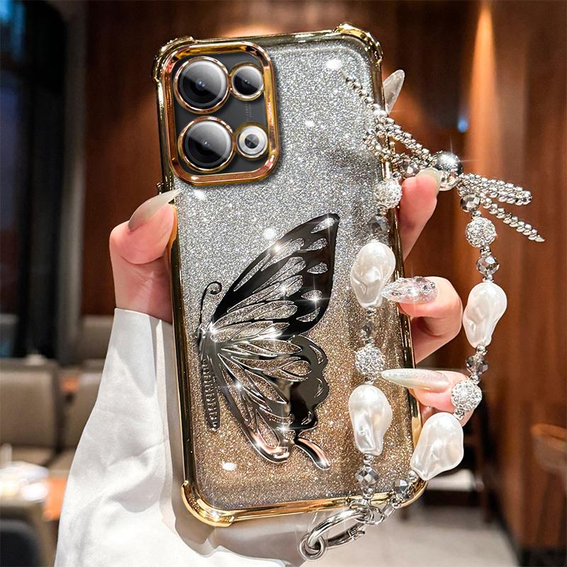 

Лазерный Чехол-браслет с гальваническим покрытием и блестками для Xiaomi Redmi 15C 15 4G 5G, силиконовая крышка Redmi 15C 4G EU173mm золотой