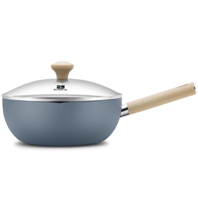 SANHO 28cm Cyan Multi-functional Non-stick Wok