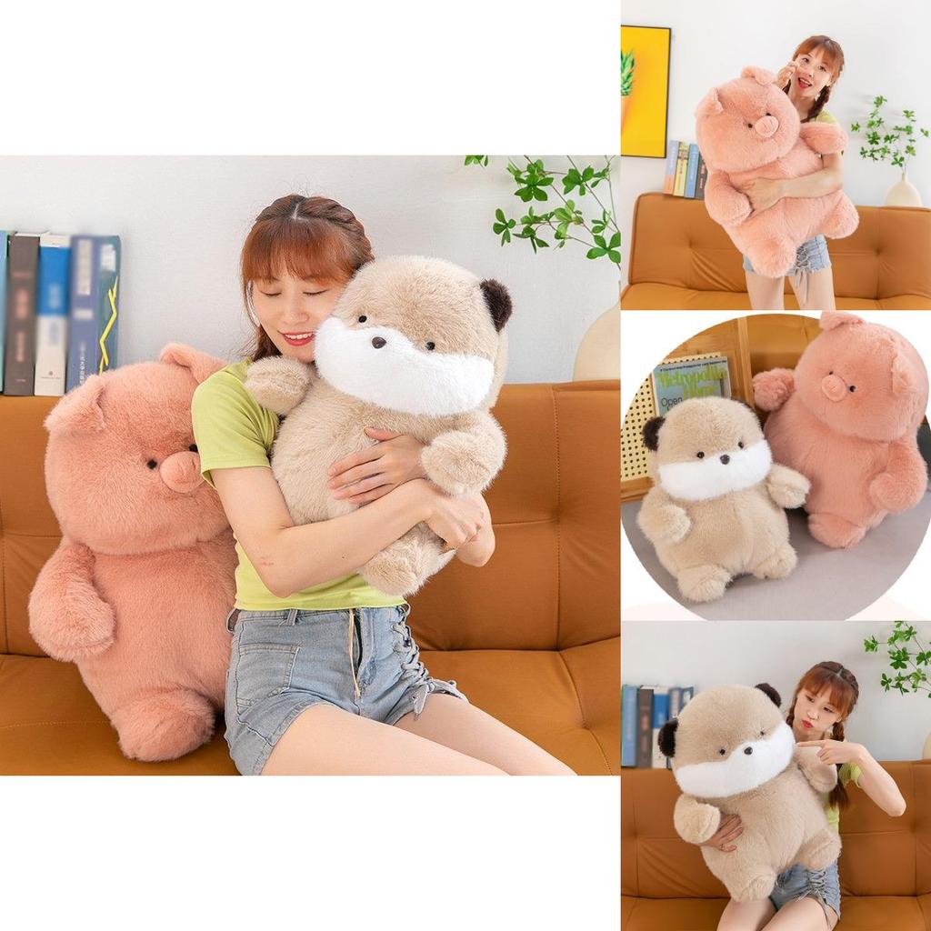 Adorable Plush Beaver Pig Animal Doll For Girls Decorative Pillow Gift