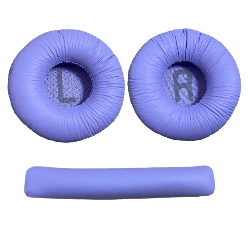 3Pcs For JBL Tune 600 T450 T450BT T500BT JR300BT 70mm Soft Leather Foam Pads Earphones Cushion Headbeam Headphones Ear Pads