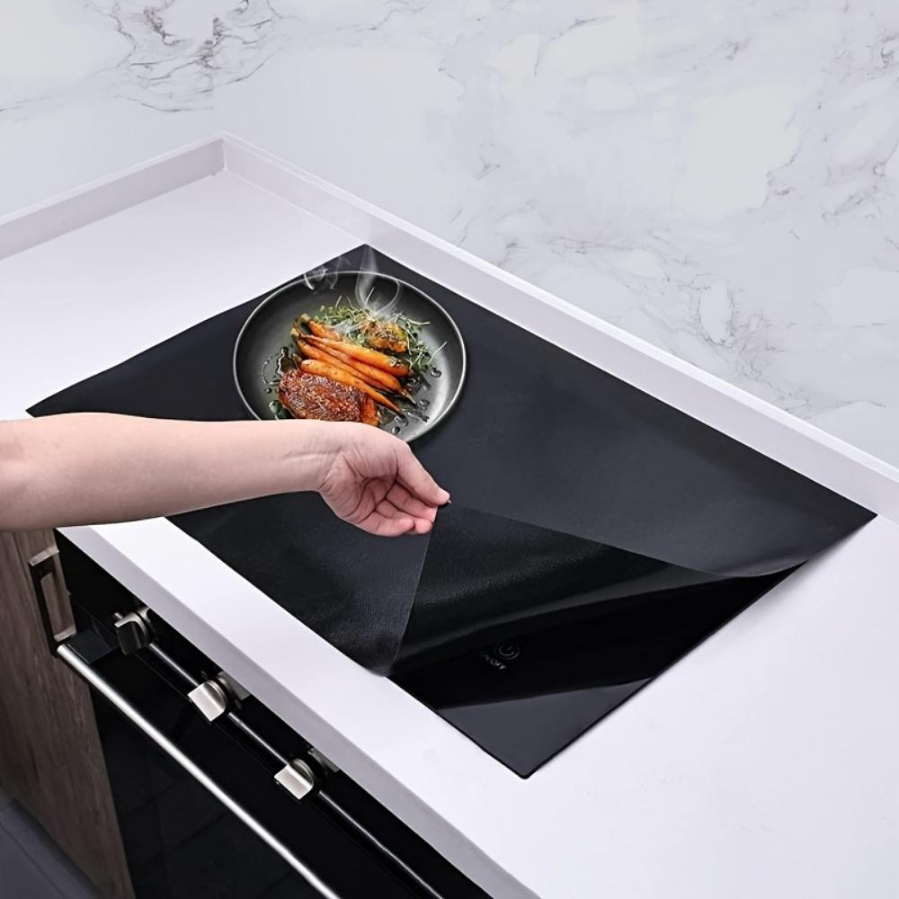

2PCS Кришка для індукційної плити Силіконовий килимок Нековзка кришка для електричної плити Протектор для варильної поверхні Кулінарні аксесуари Гаджети 2pcs чорний