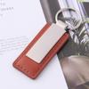 Personalized PU Leather and Zinc Alloy Keychain - Creative Car Pendant Gift
