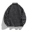 Men's spring and autumn new Korean woolen plaid men's jacket loose lapels casual jacket men's versatile