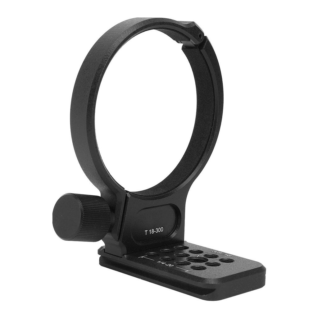 Lens Collar for 18 300mm F3.5 6.3 Lens Tripod Mount Ring Built in Quick Release Plate Aluminum Alloy