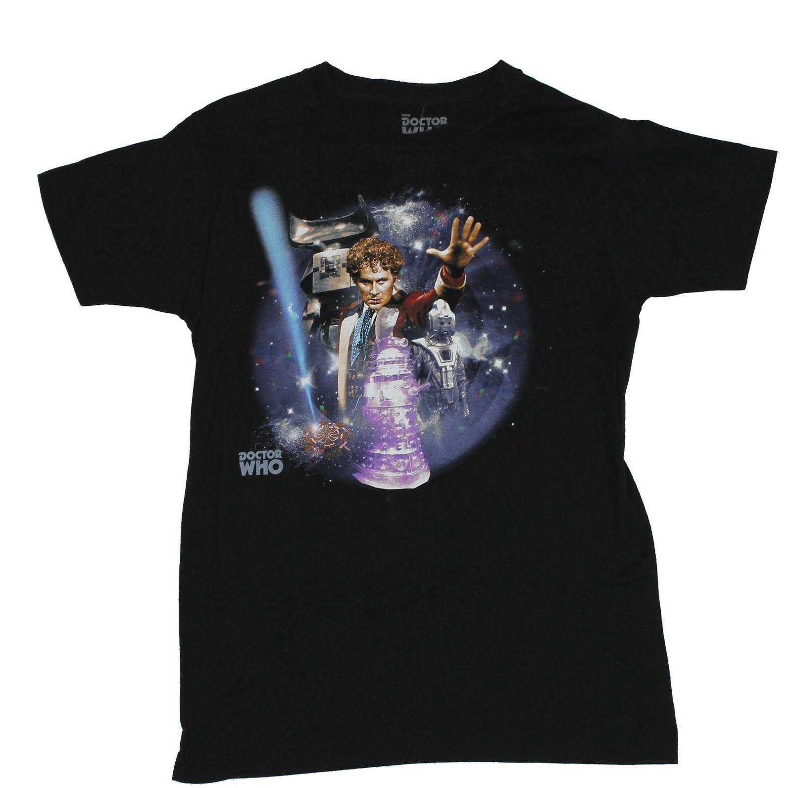 Doctor Who Adult New T-Shirt Tv Pic Photo Collage of the Sixth XL