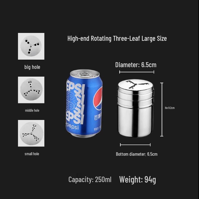 Stainless Steel Rotary Spice Jar