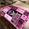 1PC Breast Cancer Awareness Pink Ribbon Throw Blanket Soft Comfortable All Seasons Perfect Sofa Office Travel Home Gift Idea
