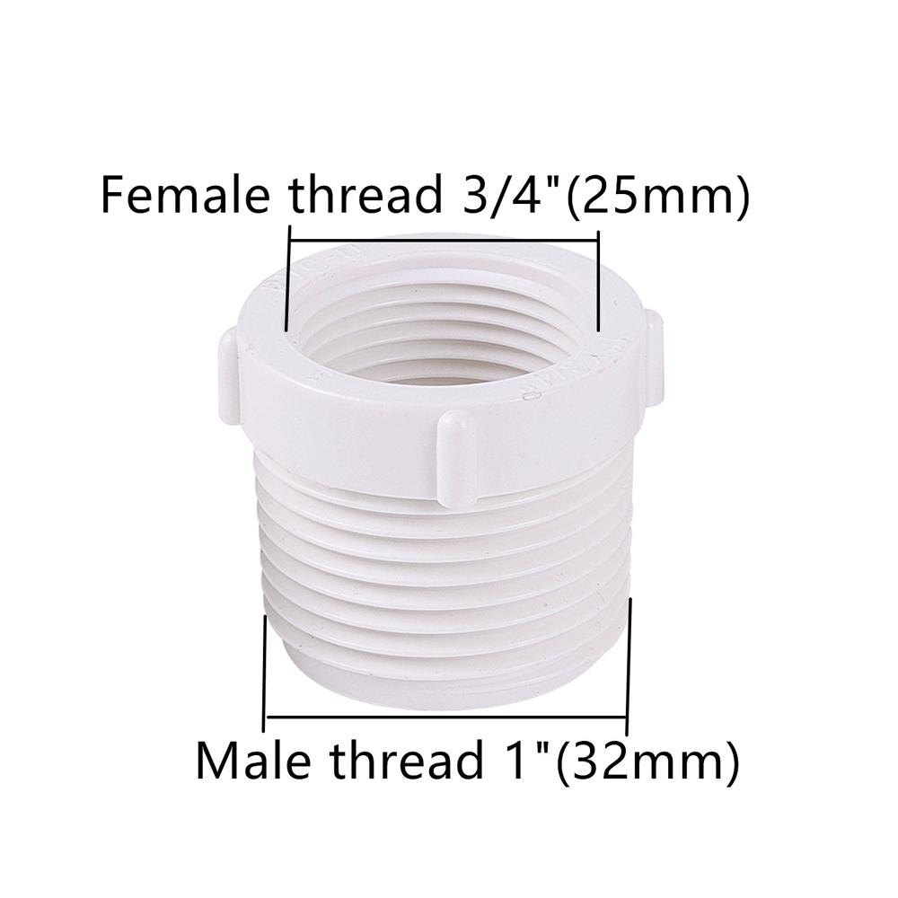 1/2" 3/4" 1" Thread Reducing Connector Water Supply Faucet Conversion Connector Irrigation Watering System Fittings