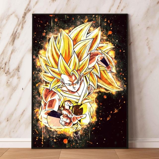 Toile imprimée Dragon Ball Carot moderne maison salon cadeau de noël classique sticker mural haute