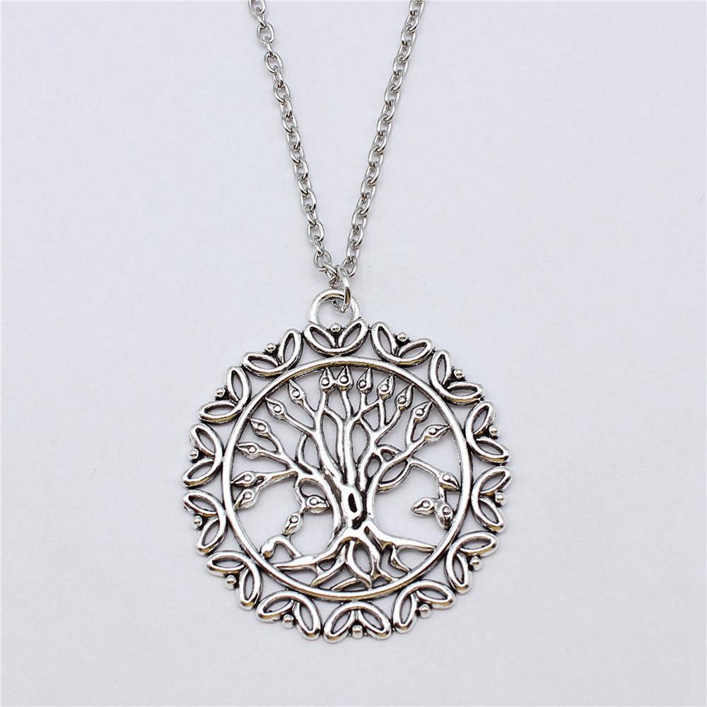 45cm Oder 70cm Lange Kette Halskette Lebensbaum Hochzeitsschmuck Zubehör QN079