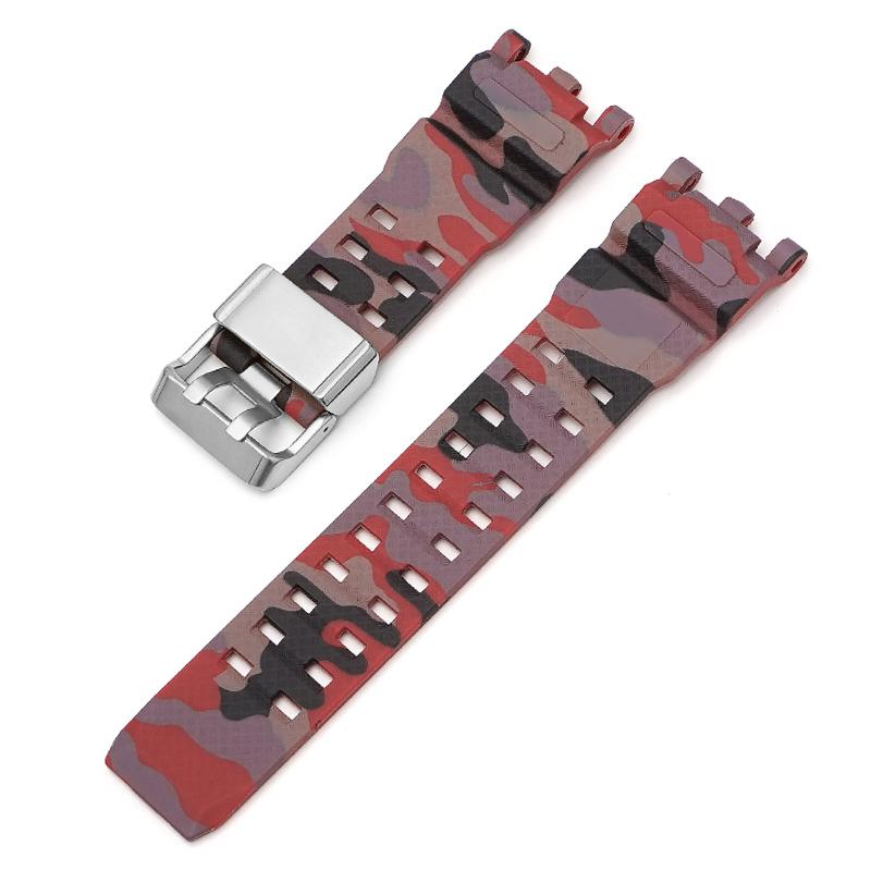 Für Casio g-shock GWG-2000 GWG2040 Ersatzband Edelstahlschließe Zubehör Band Gürtel Silikonkautschuk Uhrenarmband Armbänder