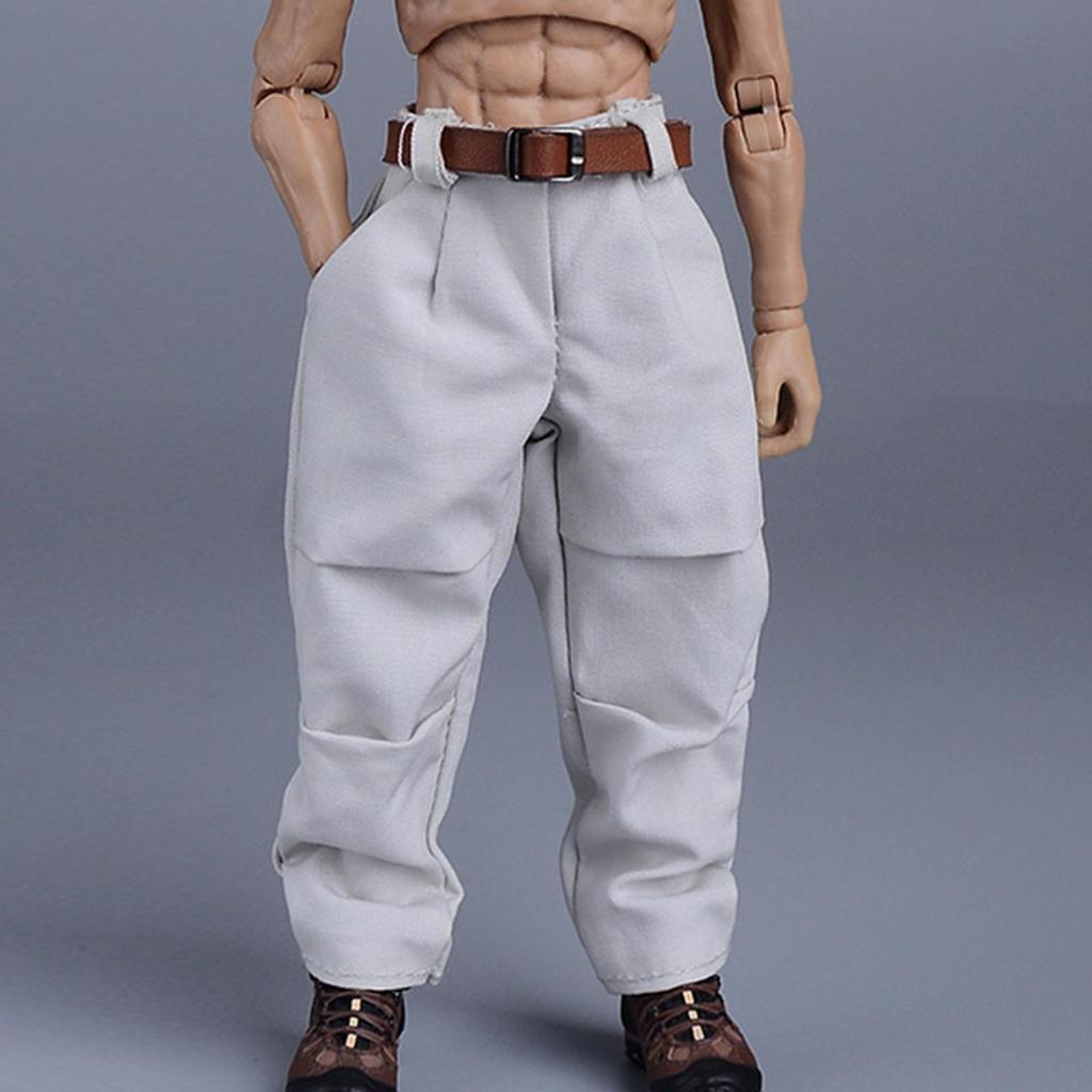 1/12 Doll Pants And Belt, , Action Figures Clothing, for 6 '' Male Costume