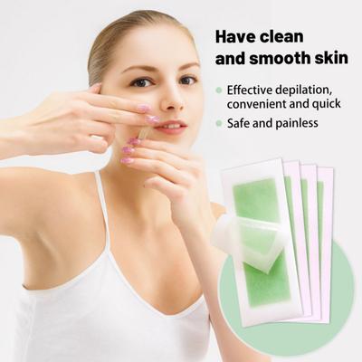 10Pcs Hair Removal Wax Strips Painless Beginner Friendly Disposable Men Women Body Facial Armpit Leg Bikini Hair Removal Wax Paper