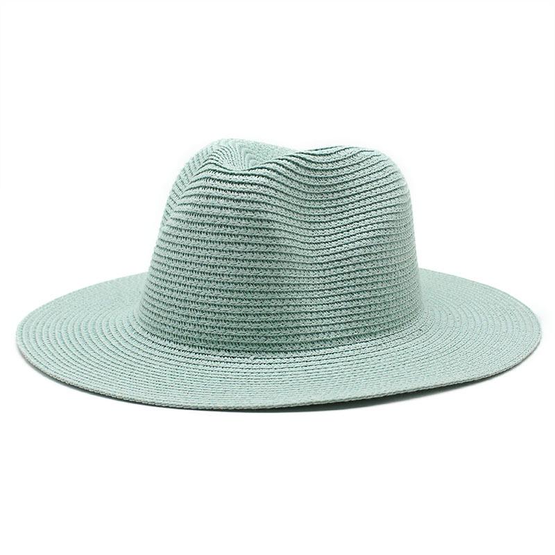 Unisex Summer Panama Sun Hat - Fashionable Straw Braid Fedora for Outdoor and Beach Wear.