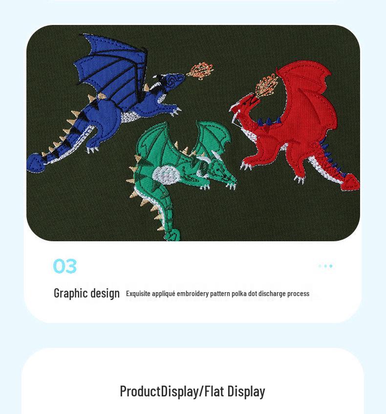 European and American Style Boys' Cartoon Long-Sleeve Sweatshirt for Autumn and Spring