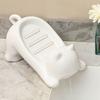 Self Draining Plastic Soap Dish Cat Shaped Bathroom Soap Holder Soap Sponge Tray  Household