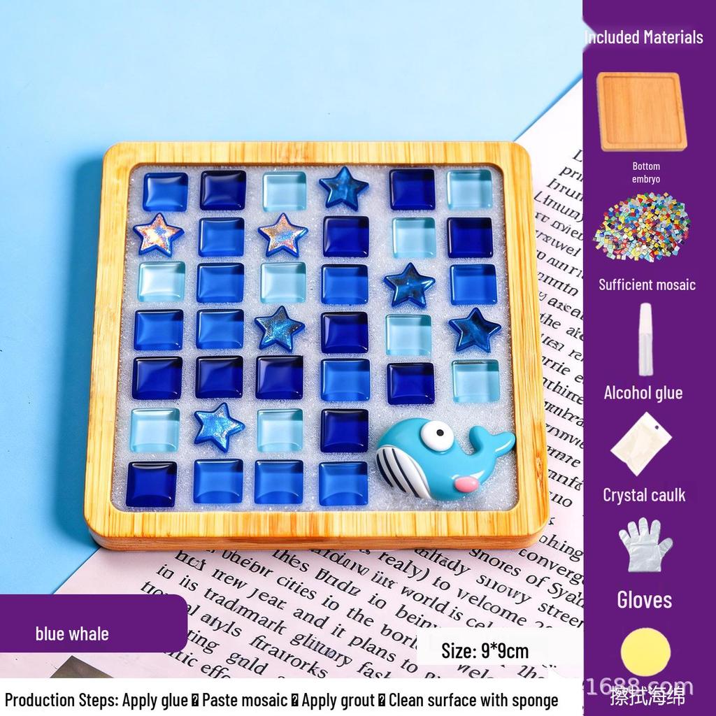 DIY Mosaic Coaster Craft Kit for Kids - Patchwork Creative Art